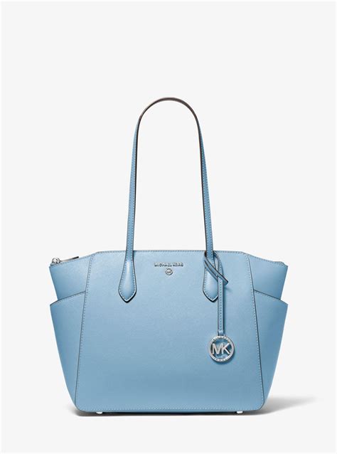 medium ring tote beige blau michael kors|michael kors saffiano tote bag.